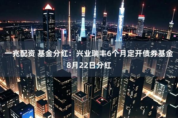 一兆配资 基金分红：兴业瑞丰6个月定开债券基金8月22日分红